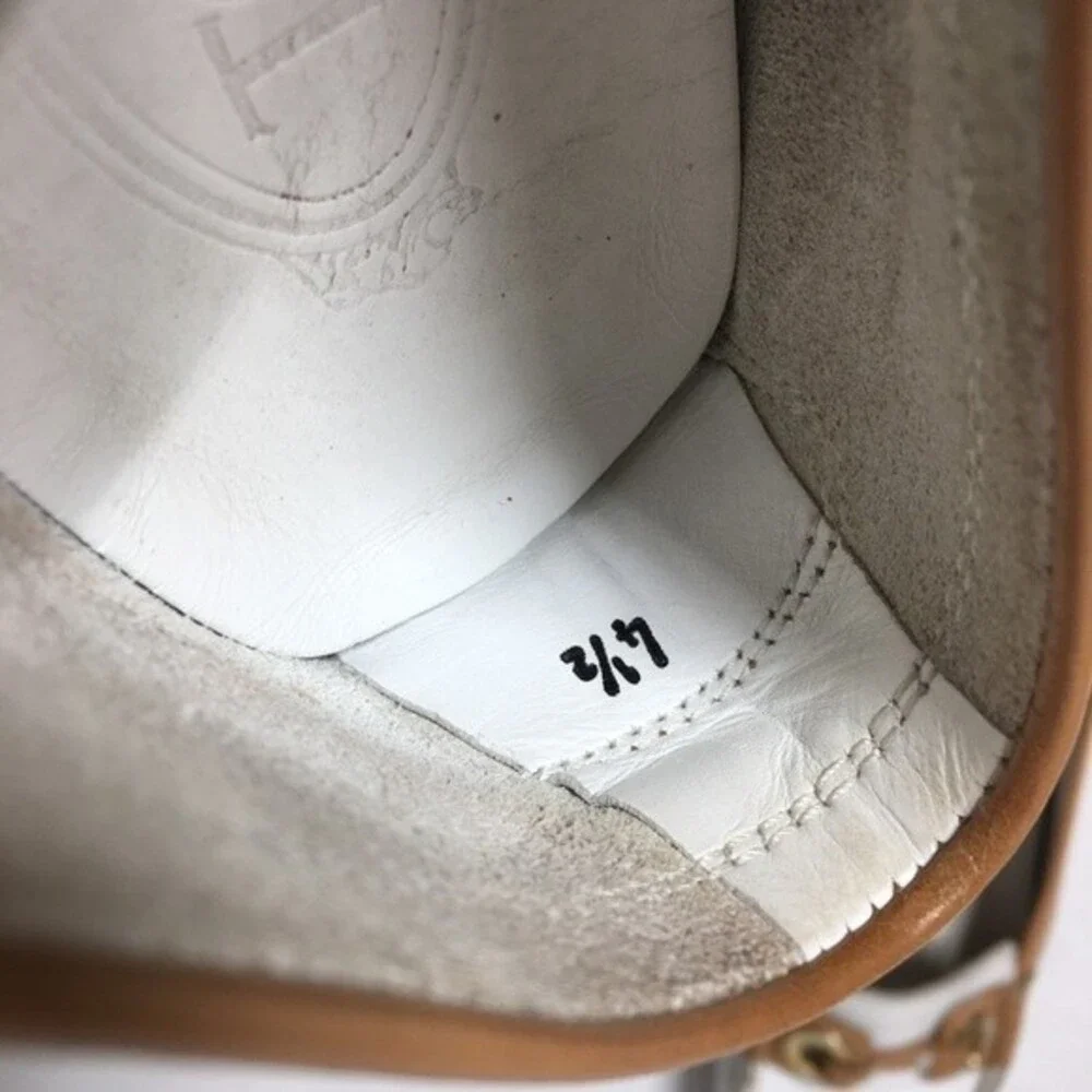 Tod’s White and Tan Leather Moccasins 4.5